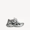 Gri/beyaz/siyah renkli erkek Runner sneaker’ı Gri/beyaz/siyah renkli erkek Runner sneaker’ı