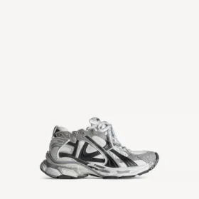 Gri/beyaz/siyah renkli erkek Runner sneaker’ı