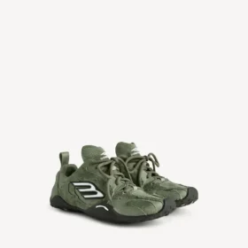 Haki/beyaz/siyah renkli erkek Monday Ultra Sneaker’ı