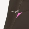 Haki kahverengi/neon pembe renkli, kadınlara özel dar kesim uzun kollu teknik giyim üst Haki kahverengi/neon pembe renkli, kadınlara özel dar kesim uzun kollu teknik giyim üst