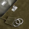 Haki renkli orta boy kadın Rodeo el çantası