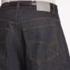 Ham indigo renkli erkek kavisli kot pantolon Ham indigo renkli erkek kavisli kot pantolon