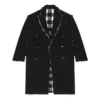 Ham Kenarlı Buffalo Kareli Oversized Palto “Siyah Beyaz” 704487TMU181070