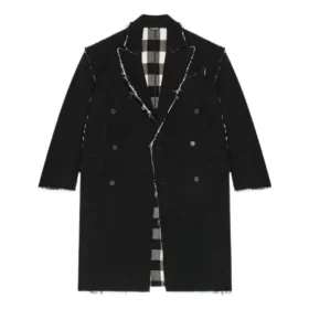 Ham Kenarlı Buffalo Kareli Oversized Palto “Siyah Beyaz” 704487TMU181070