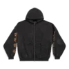 Heavy Metal Fermuarlı Kapüşonlu Oversized “Siyah Soluk” 744444TOVD91055