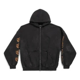 Heavy Metal Fermuarlı Kapüşonlu Oversized “Siyah Soluk” 744444TOVD91055 Heavy Metal Fermuarlı Kapüşonlu Oversized “Siyah Soluk” 744444TOVD91055
