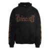 Heavy Metal Pamuklu Kapüşonlu Sweatshirt “Yıkanmış Siyah” 739024-TOVD8-1055
