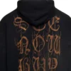 Heavy Metal Pamuklu Kapüşonlu Sweatshirt “Yıkanmış Siyah” 739024-TOVD8-1055