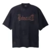 Heavy Metal Tişört Geniş Kesim “Black Faded” 744439TOVE11055
