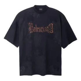 Heavy Metal Tişört Geniş Kesim “Black Faded” 744439TOVE11055
