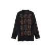 Heavy Metal Uzun Kollu Tişört Oversized Kesim “Black Faded” 739783TOVE11055