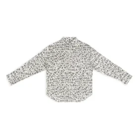 Her Yeri Logo Şeritleriyle Kaplı Geniş Kesim Tişört “Gri” 662983TML201240