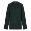 Her Yeri Logo ile Süslenmiş Yün Örgü Kazak “Dark Green” 657400T15673050