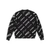 Her Yüzünde Logo Baskılı Bisiklet Yaka Sweatshirt “Siyah Beyaz” 724858T16651070