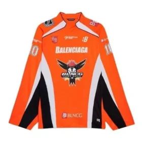 Hokey Panelli Uzun Kollu Jersey Tişört “Orange” 657105TKV247074