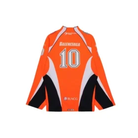 Hokey Panelli Uzun Kollu Jersey Tişört “Orange” 657105TKV247074