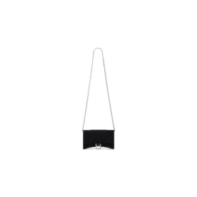 Hourglass Kadife Jersey Zincirli Cüzdan “Siyah” 6560502AAPT1000