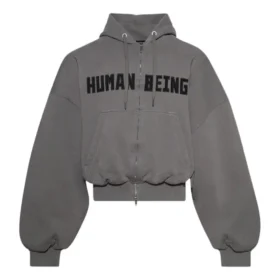 Human Being Yuvarlak Fermuarlı Kapüşonlu Sweatshirt “Koyu Gri” 827153TSVB91441 Human Being Yuvarlak Fermuarlı Kapüşonlu Sweatshirt “Koyu Gri” 827153TSVB91441