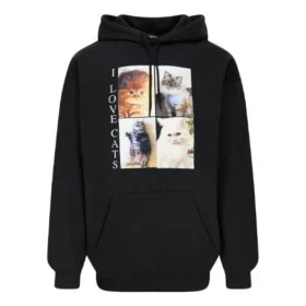 I Love Cats Kapüşonlu Sweatshirt “Siyah” 570811TJVG91000 I Love Cats Kapüşonlu Sweatshirt “Siyah” 570811TJVG91000