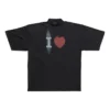 I Love Tişört Geniş Kesim “Siyah” 744439TOVH39034
