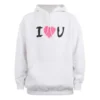 I Love U Kapüşonlular “Beyaz” 570811TJVL69040