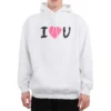 I Love U Kapüşonlular “Beyaz” 570811TJVL69040