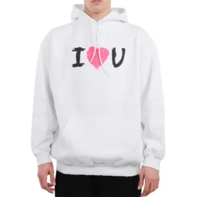 I Love U Kapüşonlular “Beyaz” 570811TJVL69040