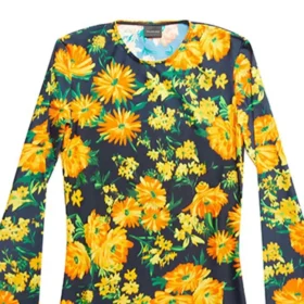 Çiçek Desenli Pamuklu Tişört “Floral” 7194953C9B77168