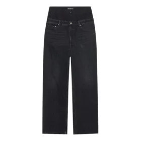 Çift Bel Bandlı Pantolonlar “Siyah” 661609TBP471055