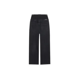 Çift Bel Bandlı Pantolonlar “Siyah” 661609TBP471055
