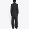 Çift Bel Bandlı Pantolonlar “Siyah” 661609TBP471055