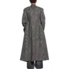 Çift Sıralı Kareli Palto “Siyah Gri” 704488TMU021070