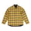 Çift Taraflı Oversized Kareli Gömlek “Sarı Mavi” 720105TNM277660
