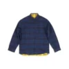 Çift Taraflı Oversized Kareli Gömlek “Sarı Mavi” 720105TNM277660