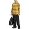 Çift Taraflı Oversized Kareli Gömlek “Sarı Mavi” 720105TNM277660