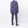 Intarsia Örgü Logolu Kazak “Siyah” 623283T15674177