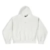 Je t”aime Kapüşonlu Sweatshirt Orta Kesim “Beyaz” 742603TOVM89079
