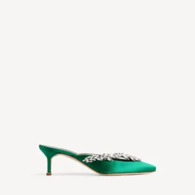 Kadın Balenciaga | Manolo Blahnik “Grass” rengi terlikler