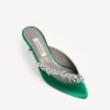 Kadın Balenciaga | Manolo Blahnik “Grass” rengi terlikler Kadın Balenciaga | Manolo Blahnik “Grass” rengi terlikler