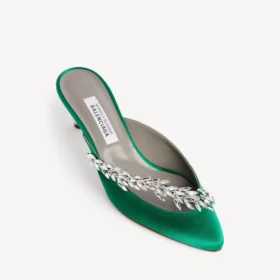 Kadın Balenciaga | Manolo Blahnik “Grass” rengi terlikler
