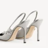 Kadın Balenciaga | Manolo Blahnik gri tüy desenli slingback Kadın Balenciaga | Manolo Blahnik gri tüy desenli slingback