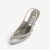 Kadın Balenciaga | Manolo Blahnik gri tüy desenli slingback Kadın Balenciaga | Manolo Blahnik gri tüy desenli slingback