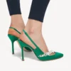Kadın Balenciaga | Manolo Blahnik çim rengi slingback Kadın Balenciaga | Manolo Blahnik çim rengi slingback