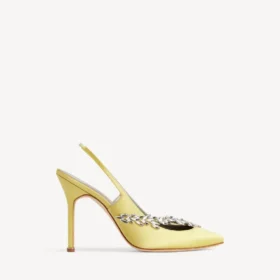 Kadın Balenciaga | Manolo Blahnik limon sarısı slingback