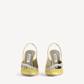 Kadın Balenciaga | Manolo Blahnik limon sarısı slingback