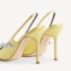Kadın Balenciaga | Manolo Blahnik limon sarısı slingback