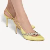 Kadın Balenciaga | Manolo Blahnik limon sarısı slingback