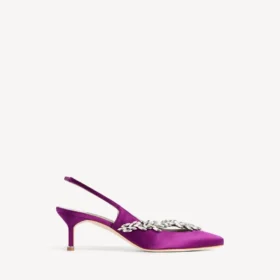 Kadın Balenciaga | Manolo Blahnik mor renkli slingback