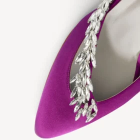 Kadın Balenciaga | Manolo Blahnik mor renkli slingback