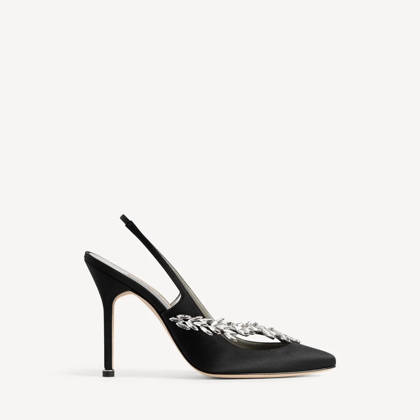 Kadın Balenciaga | Manolo Blahnik siyah slingback Kadın Balenciaga | Manolo Blahnik siyah slingback